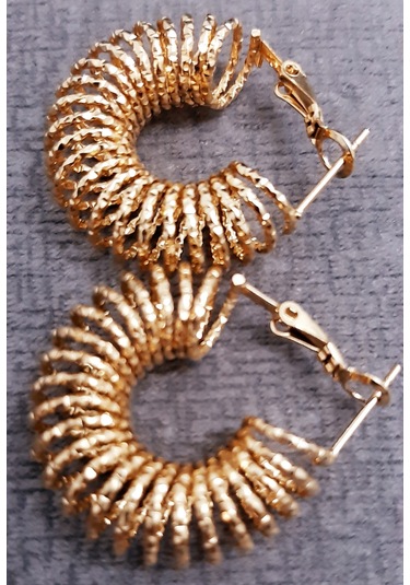 Giftworld Antik Kraliyet Model Küpe / 316l Paslanmaz Çelik Gold R