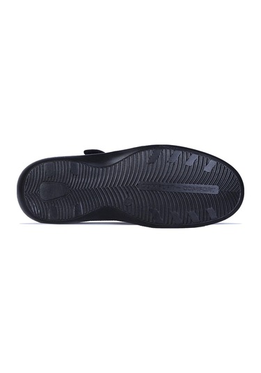 Ayakcenter 141 Sultan Siyah Deri Erkek Sandalet