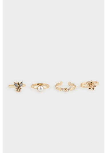 DeFacto Kadın 4'lü Gold Yüzük F1326AXNSGD1