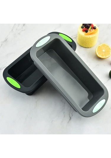 Ulzyvf Yapışmaz Ve Somun Silikon Pişirmek Koyu Köfte, Kek Kalıbı, İçin Gri Gri Ekmek, Gm Gri - Koyu Gri