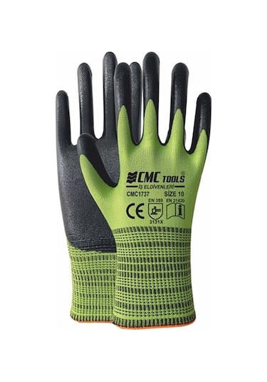 Cmc Eldiven 10 Numara 1/2 Yeşil Cmc1737 12 Adet