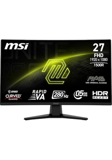 Msı Mag 274cxf 27" 0.5 Ms Full Hd Curved 280 Hz Oyuncu Monitörü