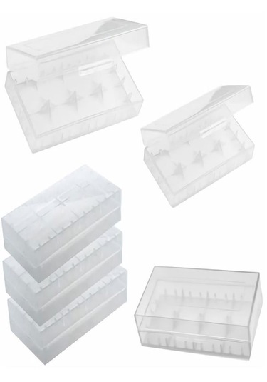 18650 Plastik Li-ion Pil Taşıma Kutusu 10 Adet