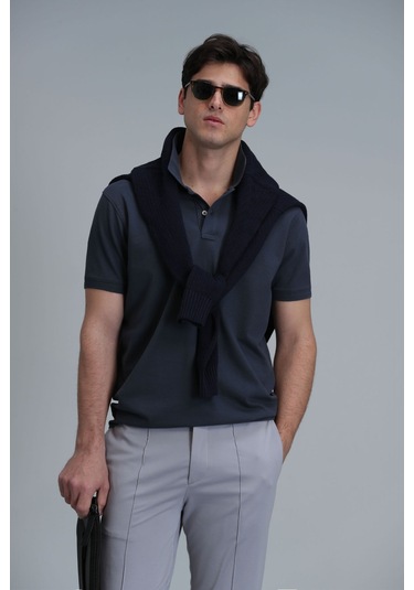 Lufian Erkek Laon Smart Polo T-shirt 111040164 Antrasit Lufian Erkek Laon Smart Polo T-shirt 111040164 Antrasit
