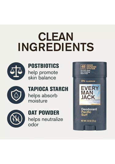 Every Man Jack Pacific Surf Alüminyumsuz Stick Deodorant 73gr