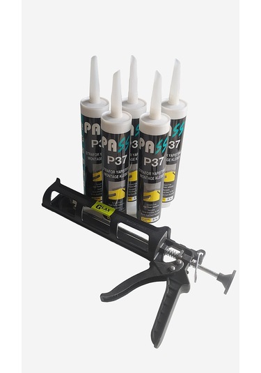 5 Adet Strafor Kartonpiyer Duvar Paneli Yapıştırıcı + Tabanca