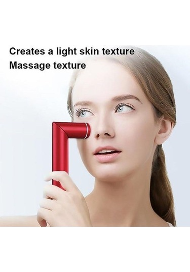 Three Beans Elektrikli Göz Masajı Karşıtı Masaj Aleti - Kırmızı Yaarql Kırmızı