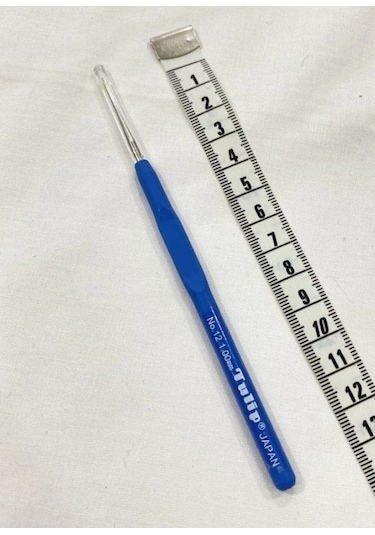 Abarta Tulip Silikon Elastik Saplı Dantel Tığ No:12 & 1.00mm -mavi No 12 - 1 Mm