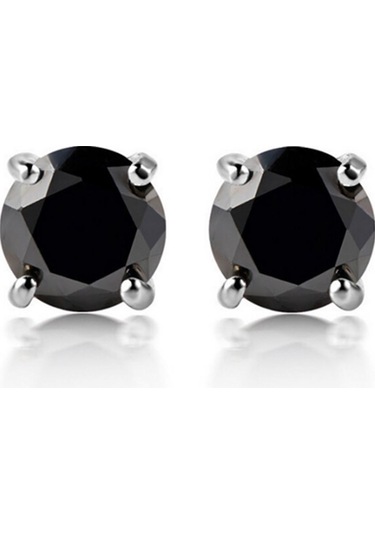 Chavin Erkek Mıknatıs Tek Taş Küpe Dn44 Siyah