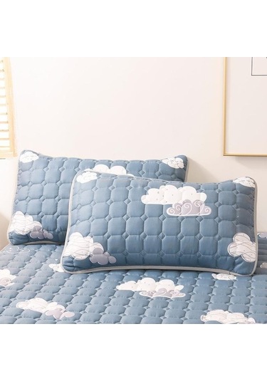 Yingfu 2022 Kalın Tüylü Yorganlı Battaniye Kılıfı, Mavi, 120x200+30 Cm Tekli Yatak Kılıfı DiğER