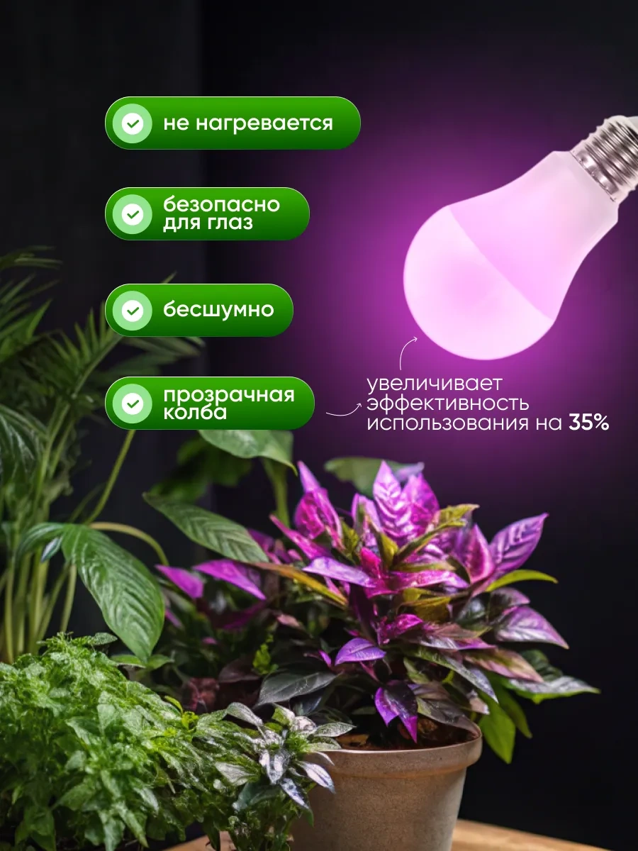 In Home Bitkiler Ve Fideler İçin Tam Spektrumlu Fitolamba Seti 25w 325779001 Diğer