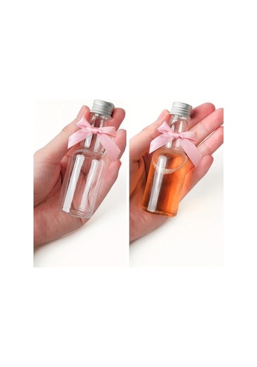 Willowhaven Golden 36 Parça 50 Ml Kapaklı Şeffaf Plastik Mini Likör Şişeleri
