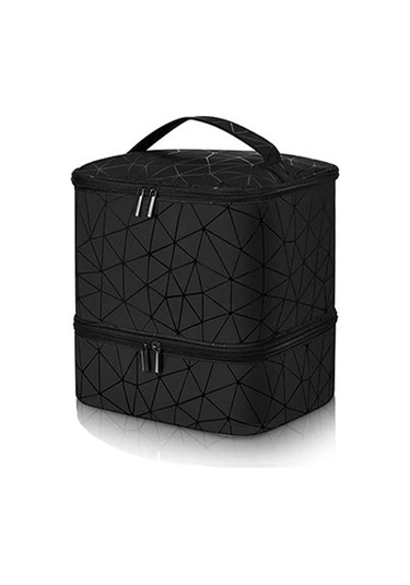 Reedark Taşınabilir Çift Katmanlı Tırnak Bakım Çantası - 30 Şişe Kapasiteli Çok Renkli