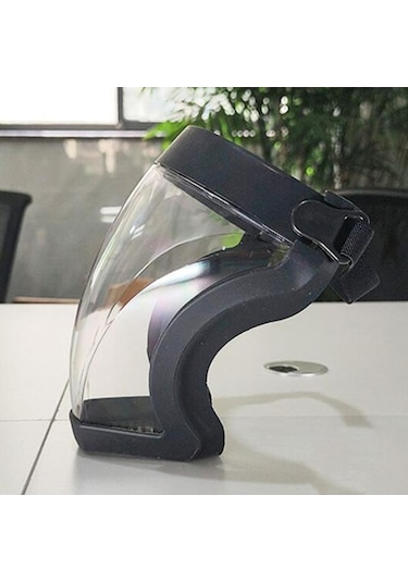 Trendooze Yüz Vizör Siyah Şapka Maskesi Koruma Kenarı Kaplama Kalkanı Jc