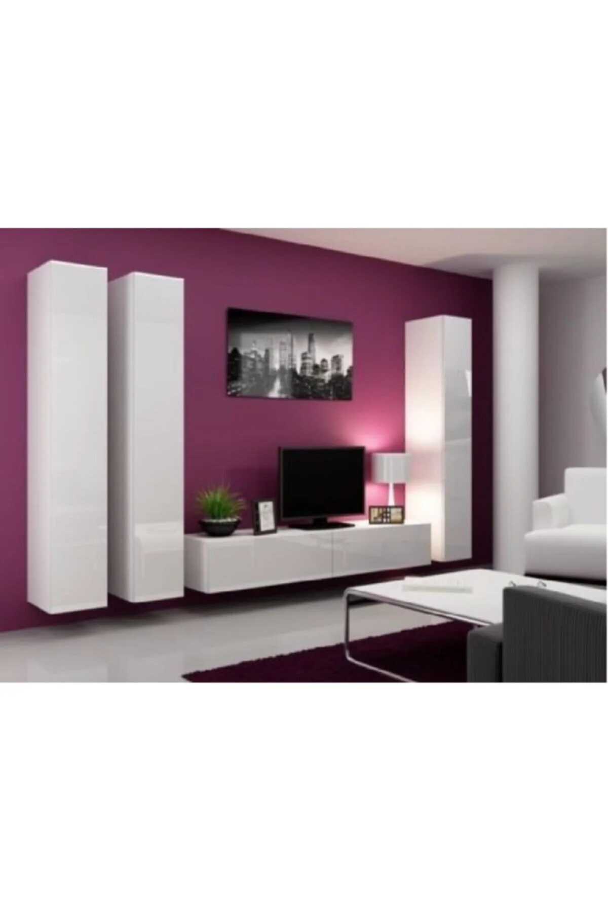 Mac Dizayn Fasalıs Boy Dolaplı 140 Cm Beyaz Parlak Tv Ünitesi Modern Duvar Tipi Minimalist Tasarım Parlak Beyaz Mac Dizayn Fasalıs Boy Dolaplı 140 Cm Beyaz Parlak Tv Ünitesi Modern Duvar Tipi Minimalist Tasarım Parlak Beyaz