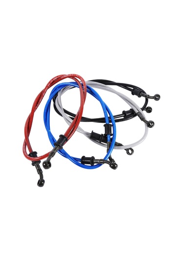 Konesam Motosiklet Fren Hortumu Gümüş 1200mm - Dayanıklı Çelik Dokuma + Pvc - 10mm 28 Banjo - Enduro, Motokros Uyumlu - Fren Hassasiyeti Artırıcı