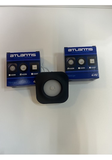 Koridor Ve Merdiven Sensörlü 4w Beyaz Renk Siyah