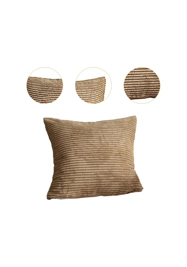 Homyl Kadife Yastık Kılıfı - Lüks Kahverengi