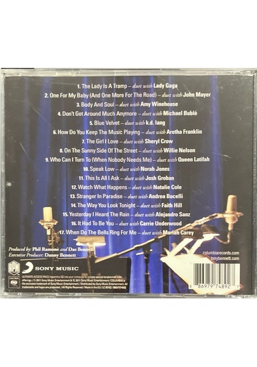 Müzik Cd Sidir - Plak Değildir Cd Tonny Bennett Duets Iı Cd