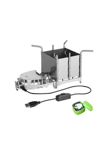 Açık Hava Kamp Odun Sobası Brs-116 Gümüş