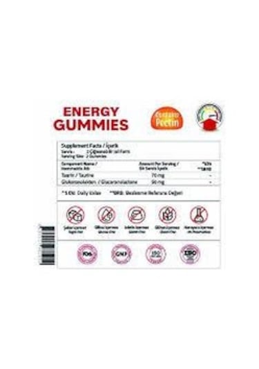 Validus Energy Taurine Glucoronolactone 120 Gummies