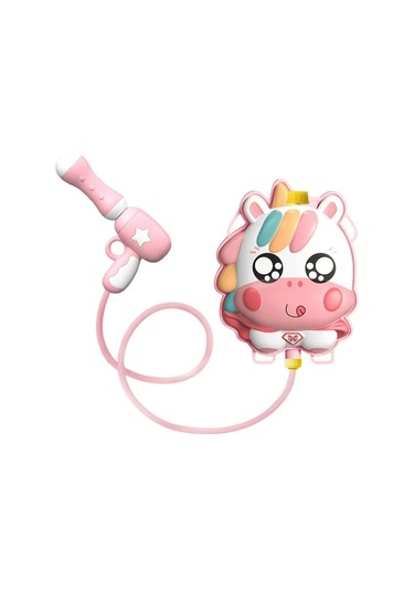 Sırt Çantalı Sırta Takılabilen Pompalı Su Tabancası 2000ml Kapasite - Pembe