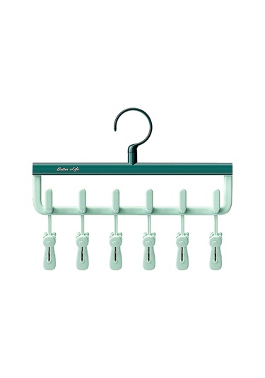 Ganzhoushop Elbise Askısı Döndürülebilir Kanca Askısı Yerden Tasarruf Sağlayan Çamaşır Kurutma Rafı Bedroomgreen Çok Renkli