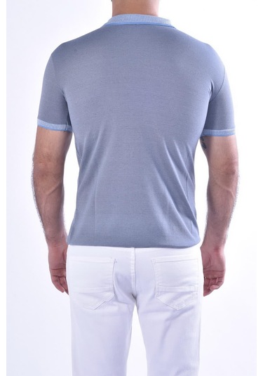 Ts 814 Slim Fit Havacı Mavi Spor T-shirt Mavi