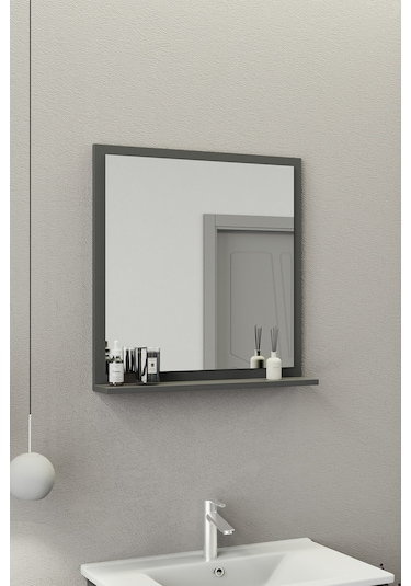 Biani Fix Arya 75 Cm Banyo Dolabı,Seramik Lavabolu, Aynalı,Lavabo Dahil,Mdf,Mat Gri Biani Fix Arya 75 Cm Banyo Dolabı,Seramik Lavabolu, Aynalı,Lavabo Dahil,Mdf,Mat Gri