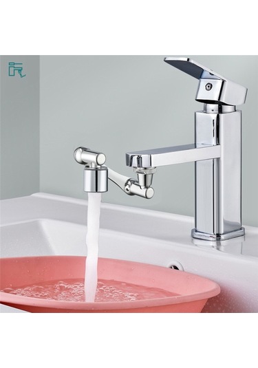 Xurunkeji 1440 Dönebilen Katlanabilir Musluk Genişletici Havalandırıcı İki Su Çıkış Modu, Evrensel Sıçrama Filtreli Musluk GÜMÜŞ