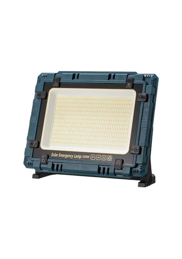 W8109-1 Kamp Tipi 200 Watt Ledli Solar Aydınlatma / Acil Durum Lambası
