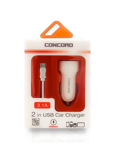 Concord Çift Usb 3.1a Micro Araç Şarjı C758