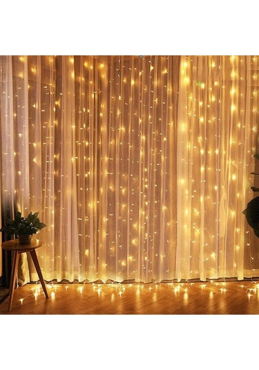 Sıcak Beyaz Güzel Perde Çelenk Led Dize Işıklar Festivali Noel Dekorasyon Usb Uzaktan Kumanda Tatil Peri Işıkları Yatak Odası Ev Için 3m 1m Sıcak Beyaz