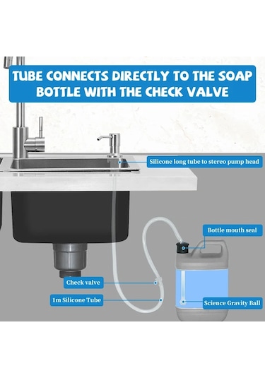 Black-bset-2pcs-2pcs Paslanmaz Çelik Sıvı Sabunluk Pompası Mutfak Lavabo El Basınçlı Sıvı Dağıtıcı Mutfak Donanım Aksesuarları