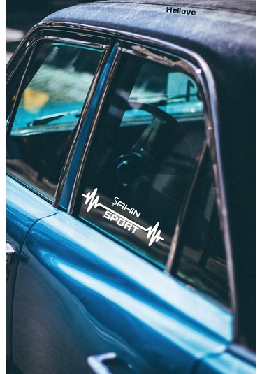 Tofaş Şahin Nabız Kalp Atışı Araç Ritim Oto Sticker 2 Adet Beyaz 20 7 Cm