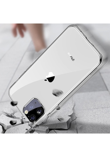 More TR Baseus Simplicity Series iPhone 11 6.1inch（2019） Şeffaf Gel Silikon Kılıf - şeffaf