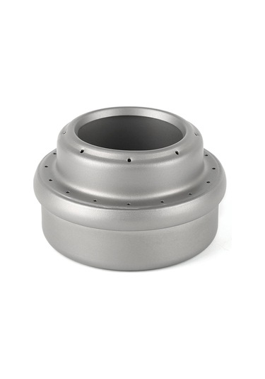 Neevoyu Ti77 Saf Titanyum Ultra Hafif Çıkarılabilir Alkol Ofeni - Kamp, Doğa Yürüyüşü Ve Piknikler İçin 60ml Kapasite Gri