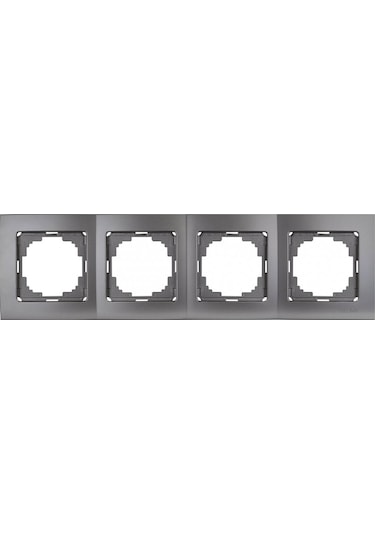 Nilson Touran Metalik Füme 4'lü Çerçeve