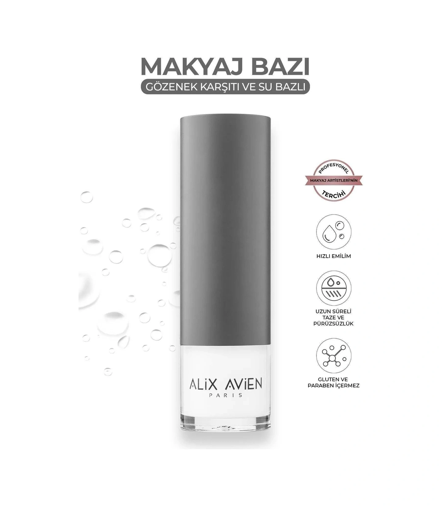 Alix Avien Gözenek Karşıtı Parlak Cilt Görünümü Sağlayan Dolgun Dudak Etkili Işıltılı Suya Dayanıklı Makyaj Set