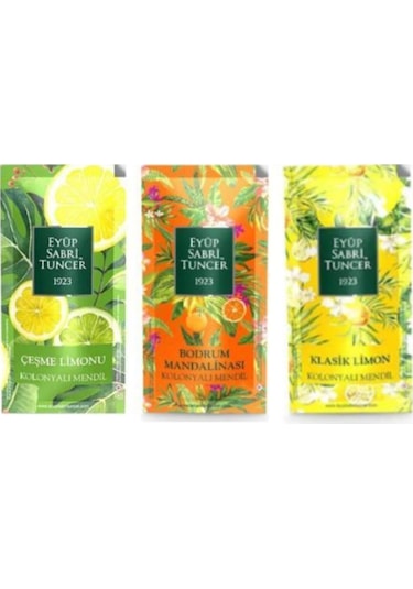 Eyüp Sabri Tuncer Kolonyalı Mendil Paketi ( 3 Adet 150'Li )