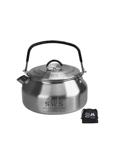 0.8l Su Isıtıcısı Taşınabilir Ultralight Paslanmaz Çelik Kamp Su Isıtıcısı Açık Silver Fransa Silver