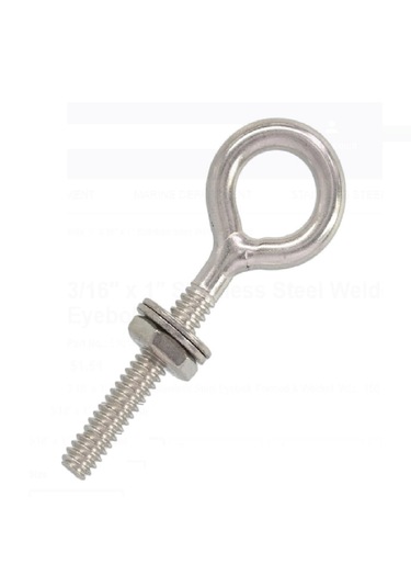 Vidalı Mapa. 6x75mm. Paslanmaz Krom Mapa