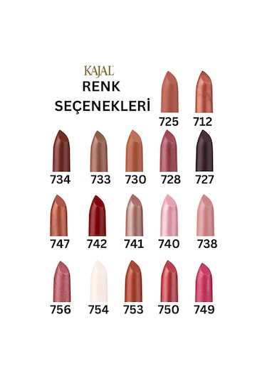 Kajal Bordo Gül Ruj & Mulberry Lipstick 766 Bordo Gül