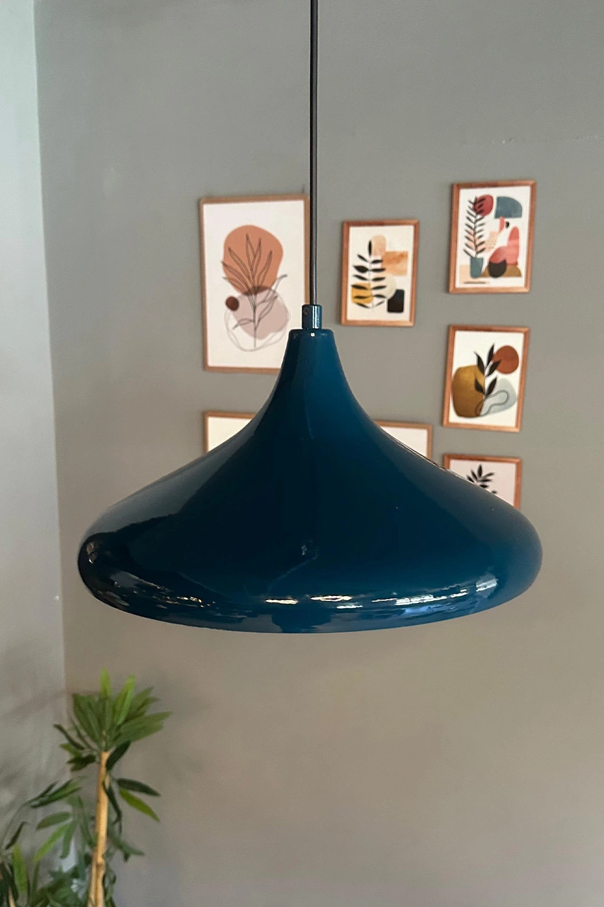 Champion Deniz Yeşili Tekli Avize Sarkıt Salon Mutfak Cafe Butik Lamba Aydınlatma Avizeler Su Yeşili