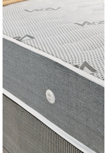 Azrayatakmobilya Çift Kişilik Comfort Yatak+Baza+Modelli Başlık