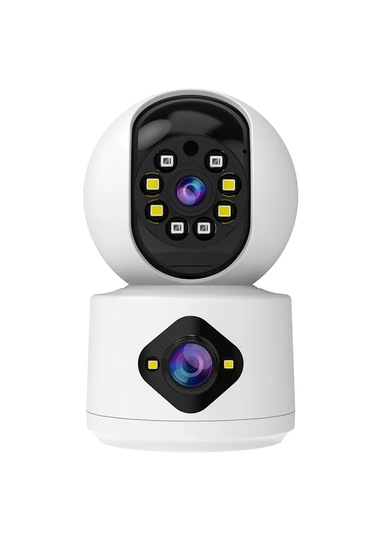 Yeni Nesil Çift Lens Biri Sabit Biri Hareketli Güvenlik Kamerası