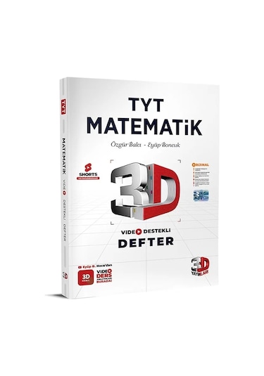 TYT Matematik Video Destekli Defter -  3D Yayınları