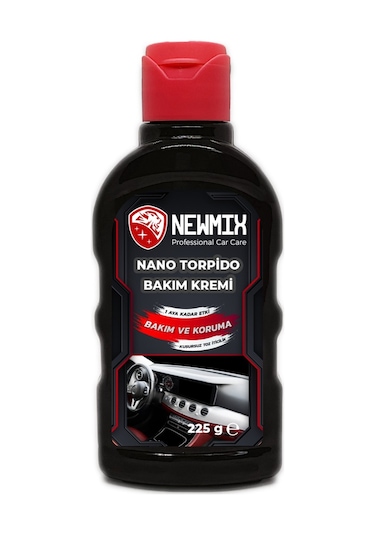 Newmix Torpido Bakım Kremi Nano 225 G ve Uygulama Süngeri