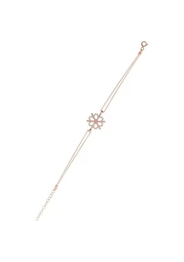 925 Ayar Gümüş Kar Tanesi Kadın Bileklik