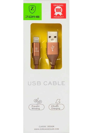 Metal Uçlu Lightning Usb Kablo